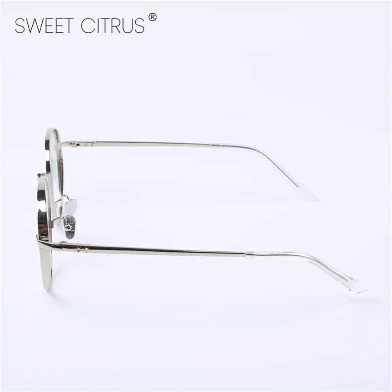 Женские винтажные круглые очки Sweet Citrus золотистые Оправы для близорукости