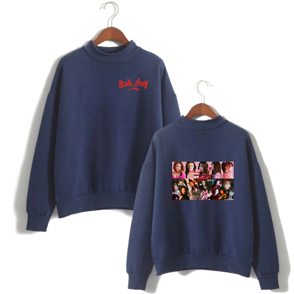

RED Velvet Bad Boy New Printed Pullover Streetwear Long Sleeve Turtlenecks Sweatshirts Casual Women/Men Clothes