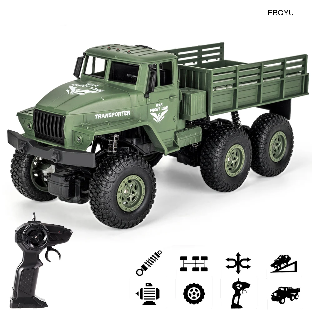 JJRC Q68 Q69 1/18 RC грузовик 2 4G 6WD внедорожный гусеничный военный армейский автомобиль