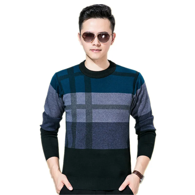 Свитер мужской деловой с круглым вырезом на осень/зиму FYY061|pullover men|designer mens sweatersmens