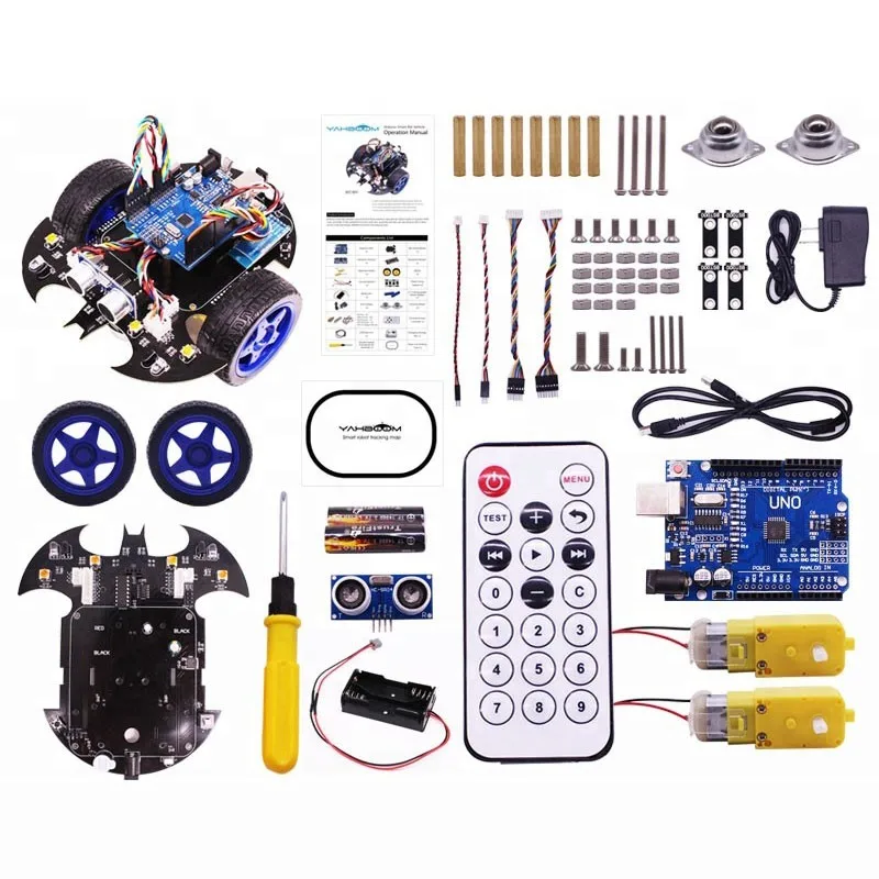 2018 DIY обучающие игрушки без платы контроллера умный автомобильный комплект Arduino