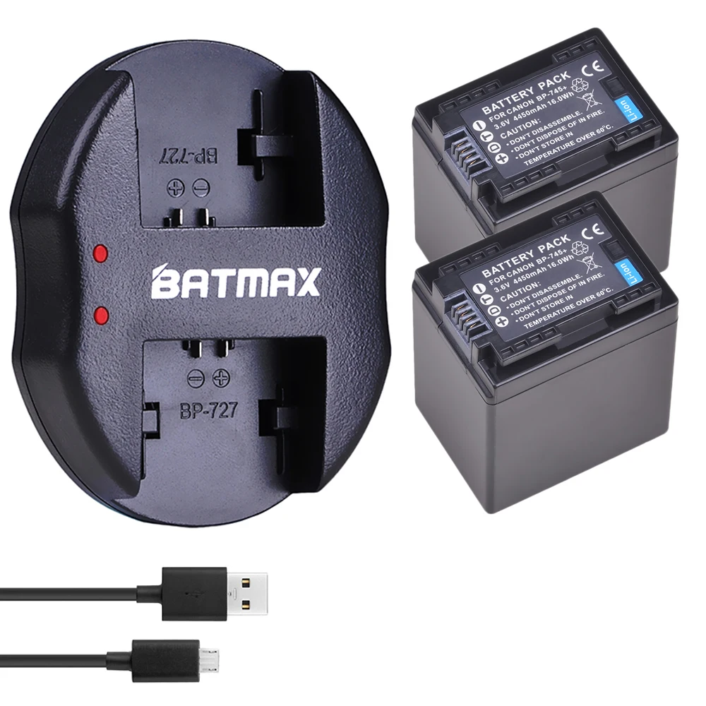 Двойное зарядное устройство USB для Canon HF R306 M506 R32 R48 R38 M52 M56 M60 R36 R46 2 шт.|Цифровые