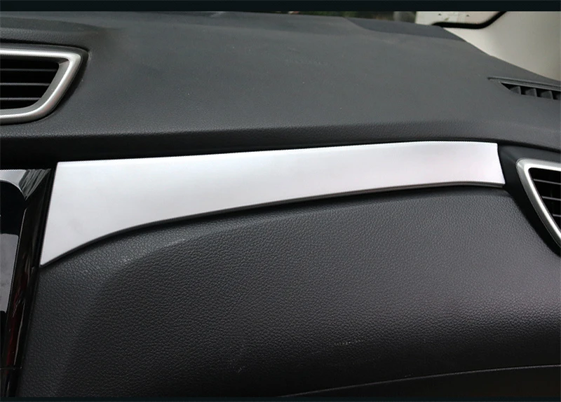 Подходит для NISSAN QASHQAI LHD J11 2014 2015 2016 2017 хромированная центральная консоль крышка
