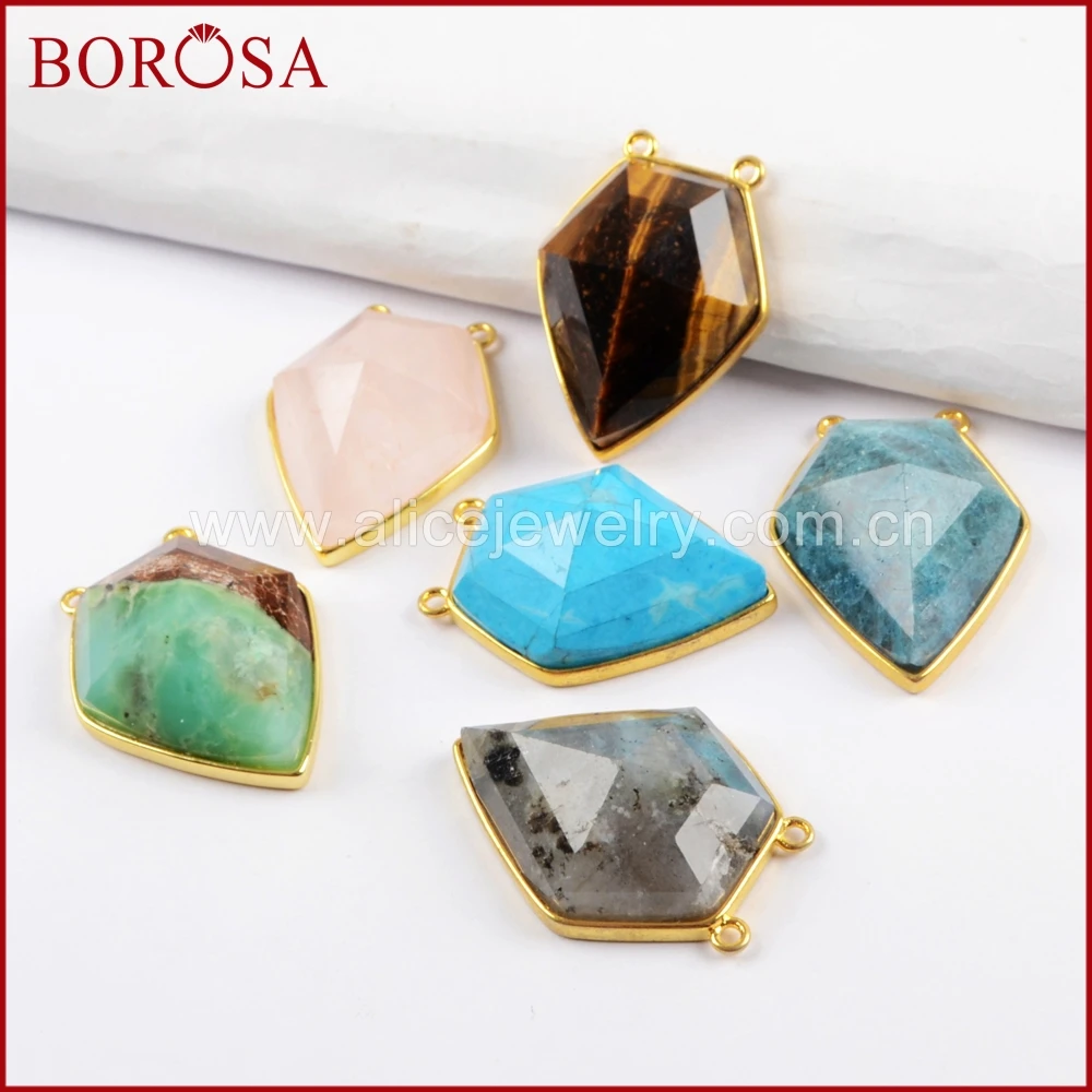 BOROSA 5 шт. пентагональный Многофункциональный Гранёные камни Соединитель с друзой
