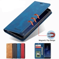 magnetic case for samsung galaxy s8 s9 plus cover luxruy wallet flip leather phone case on coque samsung s 8 9 s8plus s9plus bag