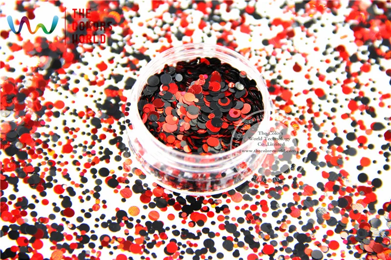 RAP321 252 смешивание цветов точечные фигуры круглые Блестки для дизайна ногтей гель