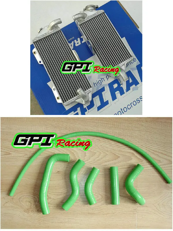 Алюминиевый радиатор + шланг для KAWASAKI KX500 KX 500 1988 1989 90 91 04 2003 2002 2004 RH & LH GPI high