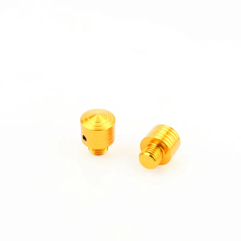 Gold ACZ мотоциклетные зеркальные адаптеры боковые болты для зеркала винты для Yamaha NMAX 125 150 155 - Цвет: Gold
