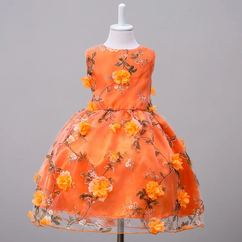 Girl Dress Floral Kids Clothes 2017 Summer Girls for Party Vestido Infantil Toddler 2 3 4 5 6 7 8 9 10 years | Детская одежда и