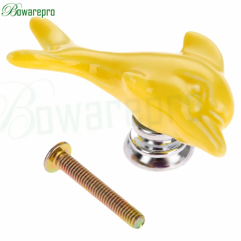 Ручки bowarepro для шкафа керамическая ручка дверная с одним отверстием дельфина