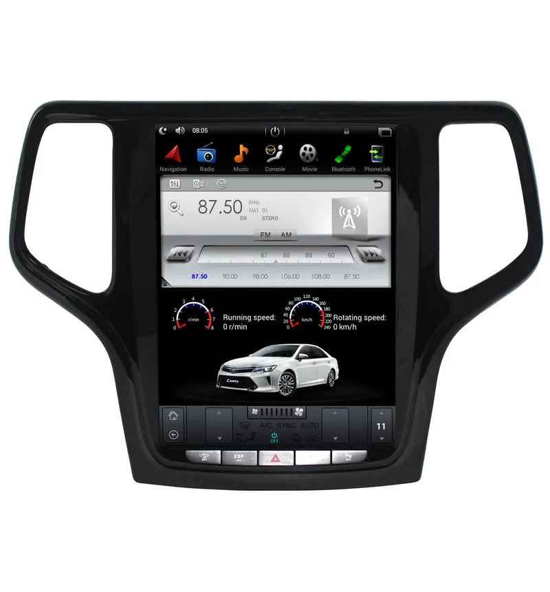 Автомагнитола Tesla 2 + 32 ГБ 10 4 дюйма Android GPS для Jeep Grand Cherokee 2013 2016 гг.|Автомагнитолы| |