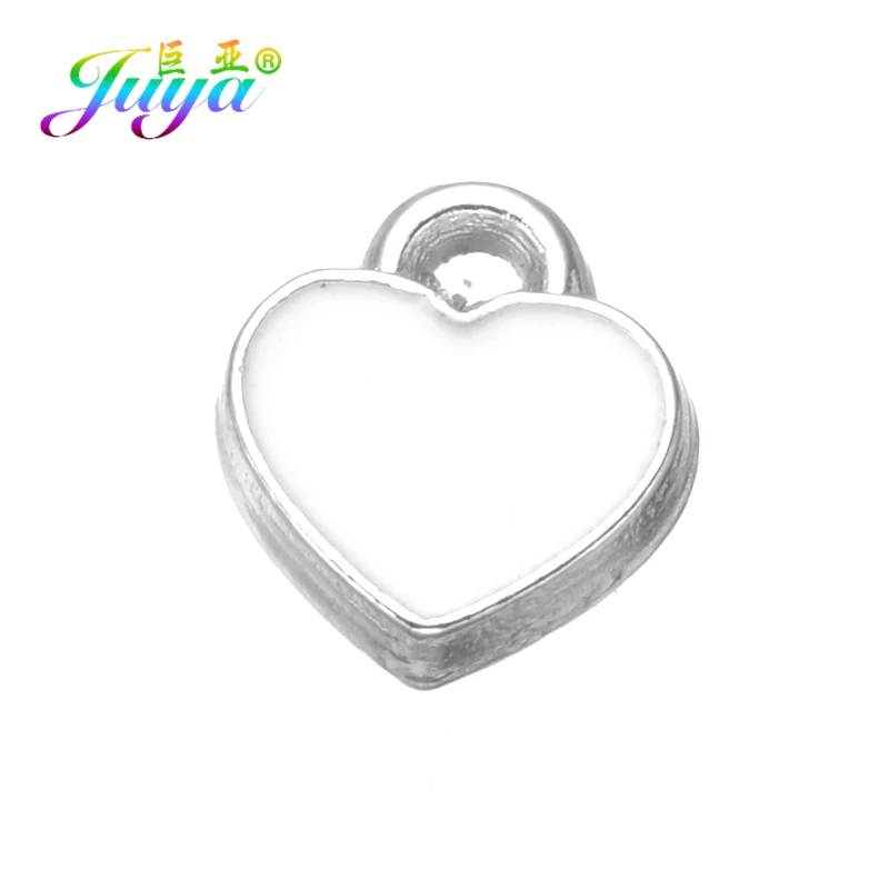50 Pieces As Photo Juya DIY Small Enamel Charms Wholesale HandiCraft Evil Eye Love Heart Star Resin Charms For Women Kids Fashion Bijoux Making - Окраска металла: 50 Pieces As Photo