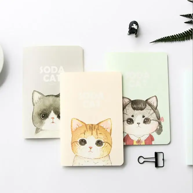 Блокнот Карманный Kawaii с животными кошками ежедневник записная книжка офис