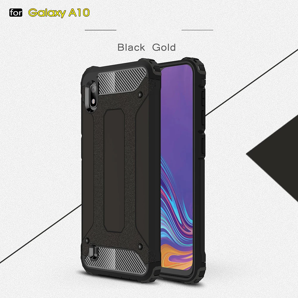Противоударный чехол-броня Coque 6.2For samsung Galaxy A10 чехол для samsung Galaxy A10 SM-A105F SM A105F телефона чехол-лента на заднюю панель