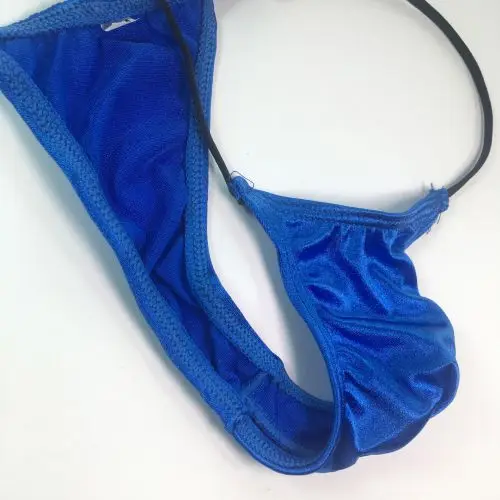 Mens Micro Bikini String waist shiny satin knit nylon spandex G2069 Very Limit coverage |