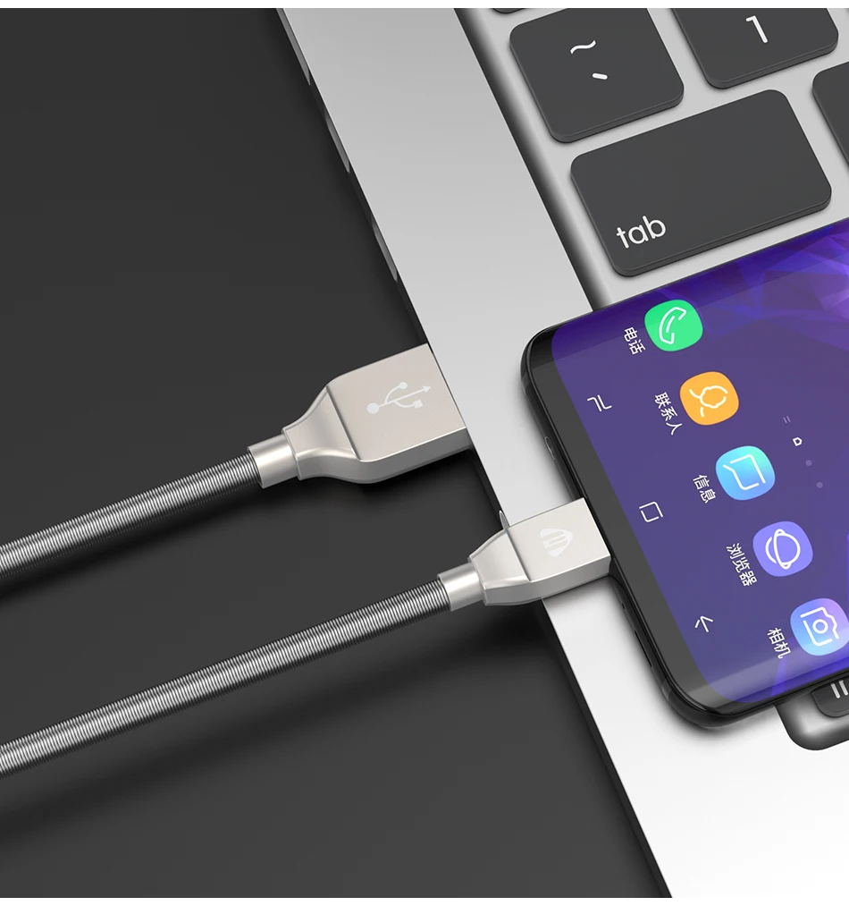 Jellico Micro USB кабель металлический зарядный кабель для samsung Xiaomi huawei htc Android мобильный телефон Быстрая Зарядка Кабели синхронизации данных