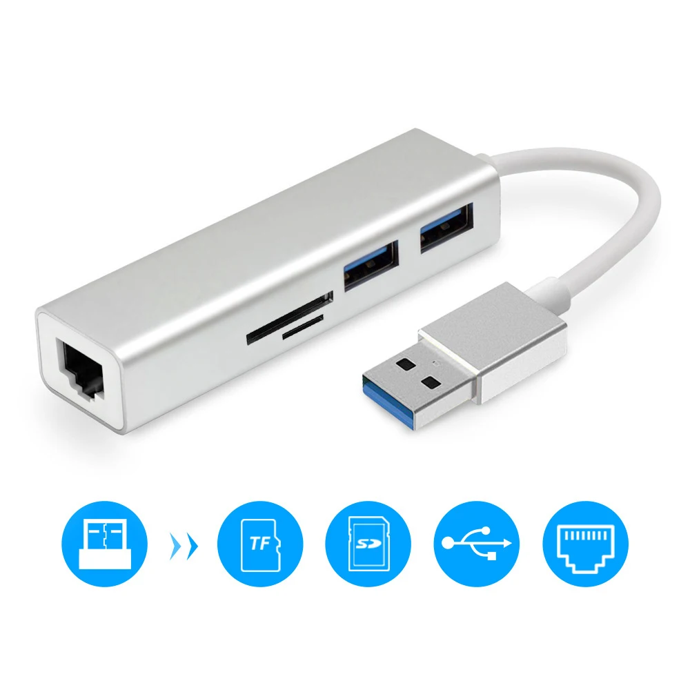 USB разветвитель с 2 портами 3 0 на RJ45|Кабели USB| |