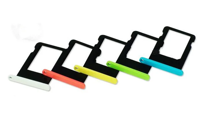 Розничная продажа 5 ярких лотков для Sim карт iPhone 5C слот карты держатель гнезда