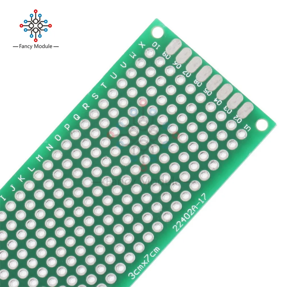 Двухсторонний прототип печатной платы для хлеба луженая Универсальная 3x7 см 30x70