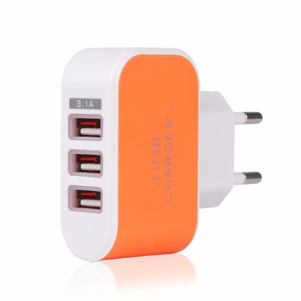 Powstro 3 USB-порты и разъемы Micro USB зарядное устройство зарядное устройство HUB EU US Plug для Samsung Для xiaomi Зарядное устройство для Iphone и всего смартфона