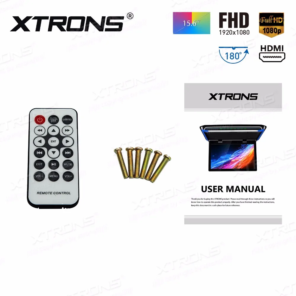 XTRONS 15 6 &quotмонитор 1080P видео FHD цифровой TFT экран Автомобильный устанавливаемый на