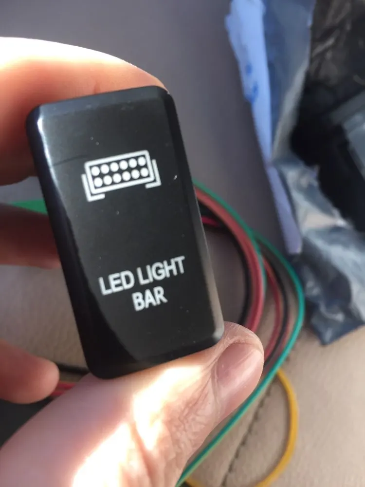CARCHET 12v LED подсветка для автомобиля Стайлинг кнопочный переключатель 12V