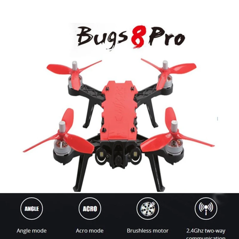 Радиоуправляемый гоночный Дрон Bugs 8 B8PRO 5 8G GPV G3 стекло с углом обзора камеры