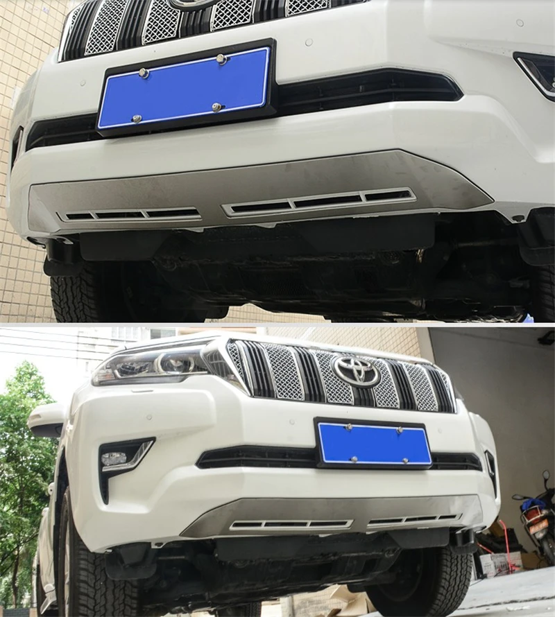 Для TOYOTA LAND CRUISER PRADO 150 2018 2019 Передний + задний бампер защитный диффузор