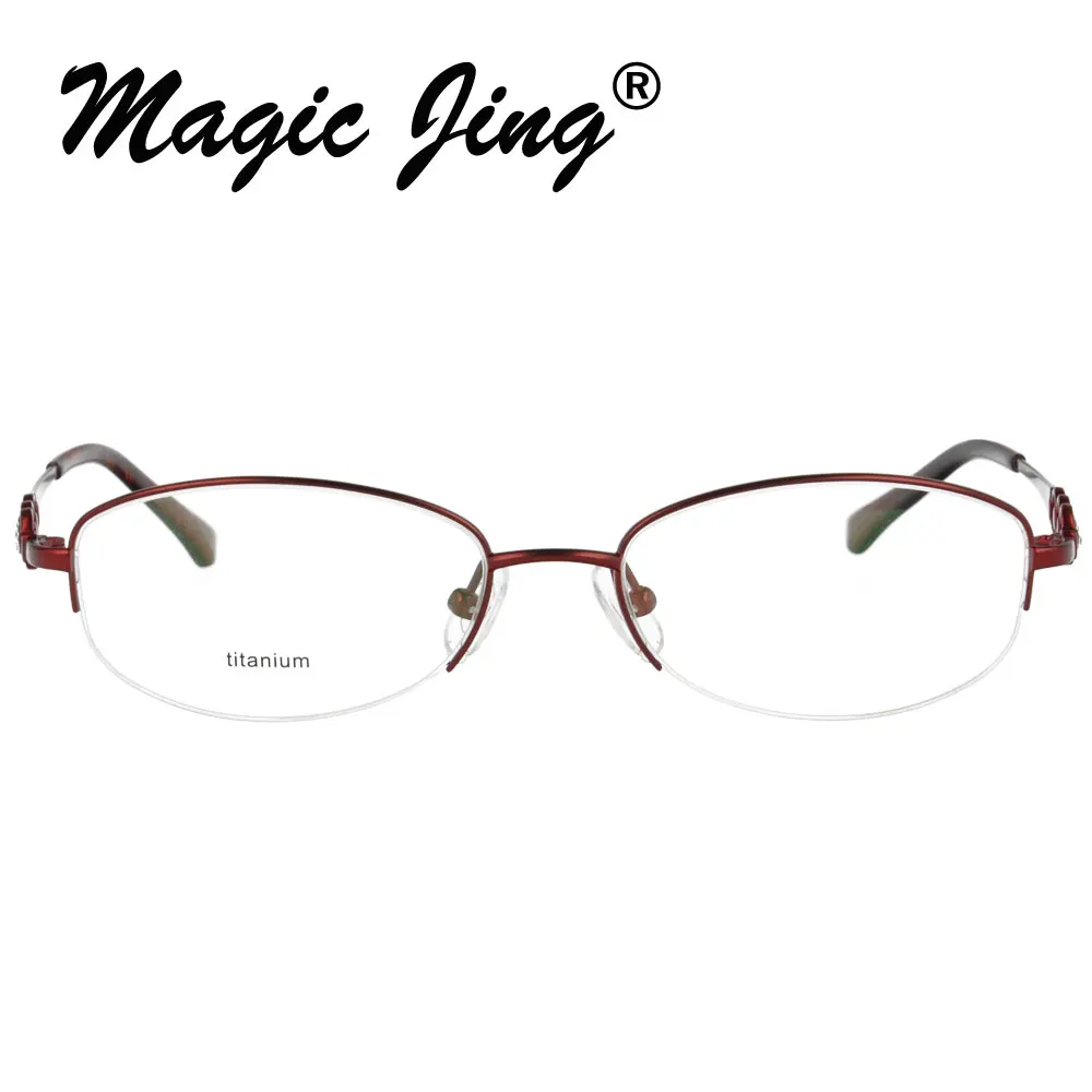 Женские очки для близорукости Magic Jing из чистого титана с оправой RX K001 | Аксессуары