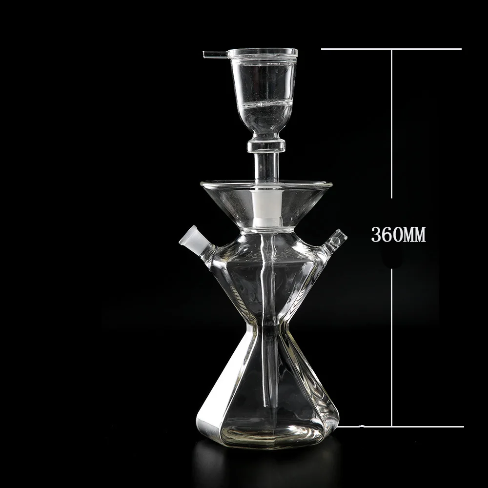 Ручной работы прозрачный chicha алмаз кальян полный набор стеклянный кальян наргиле Прочный 5 мм толщиной наргиле для al fakher курительная бутылка
