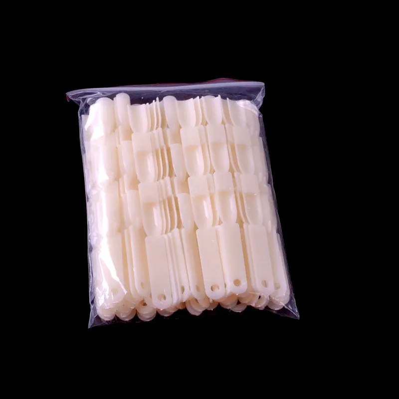 50 шт. 3 узла искусственный дисплей веер для дизайна ногтей практики наконечник