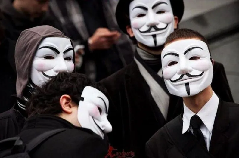 Fedex Бесплатная доставка V для Vendetta Anonymous Guy Fawkes маска Хэллоуин косплей маски