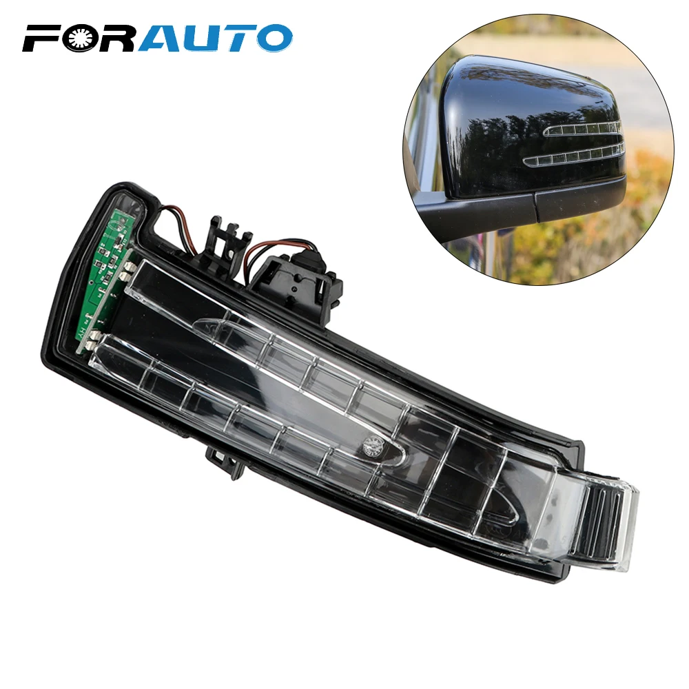 FORAUTO автомобильные зеркальные индикаторы заднего вида, поворотные сигнальные лампы, СВЕТОДИОДНЫЙ Мигающий Фонарь для Benz W221 W212 W204 W176 W246 X156 C204 C117 X117