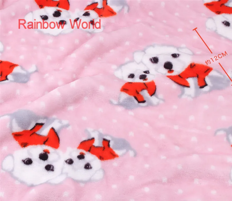 

Print lovely dog microfiber fabric High Quality super soft velboa for DIY sewing toys sofa material velvet(180*100cm)