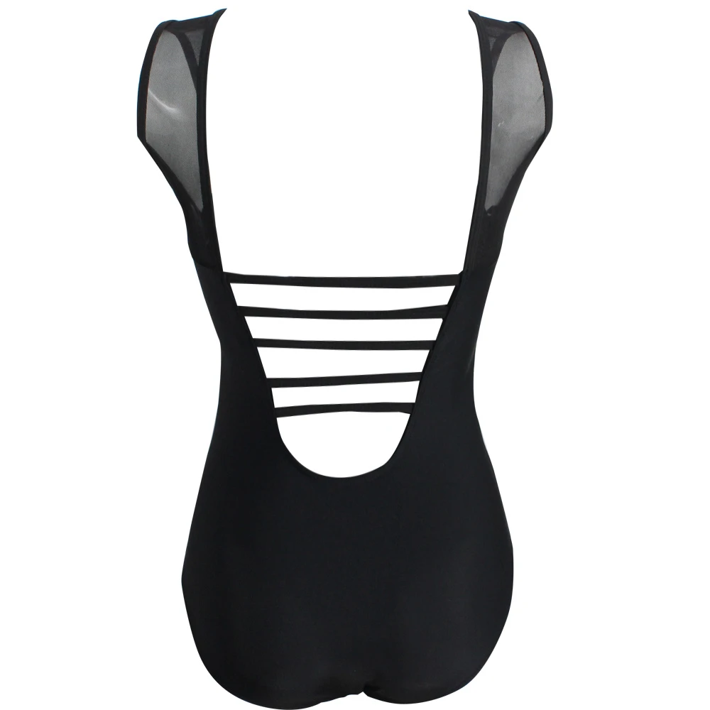 2018 One Piece Bikinis Tight Skinny Women Swimwear High Waist Swimsuit Sexy Autumn Retro Bathing Suits |