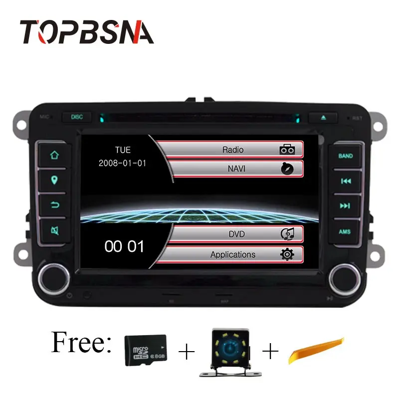 Автомобильный мультимедийный плеер TOPBSNA стерео система RDS для