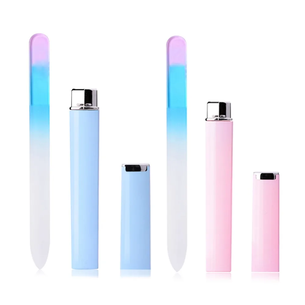 Professional Crystal Glass Nail Files Buffer Manicure Sanding Block Device Pedicure Art Decorations Tool #288169 | Красота и здоровье