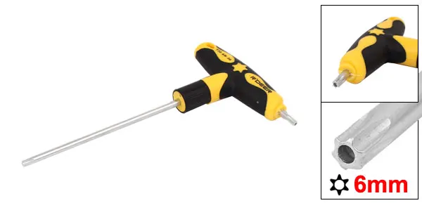 UXCELL T27 T30 T Handle Torx ключ безопасности с крутящим моментом и звездочкой из