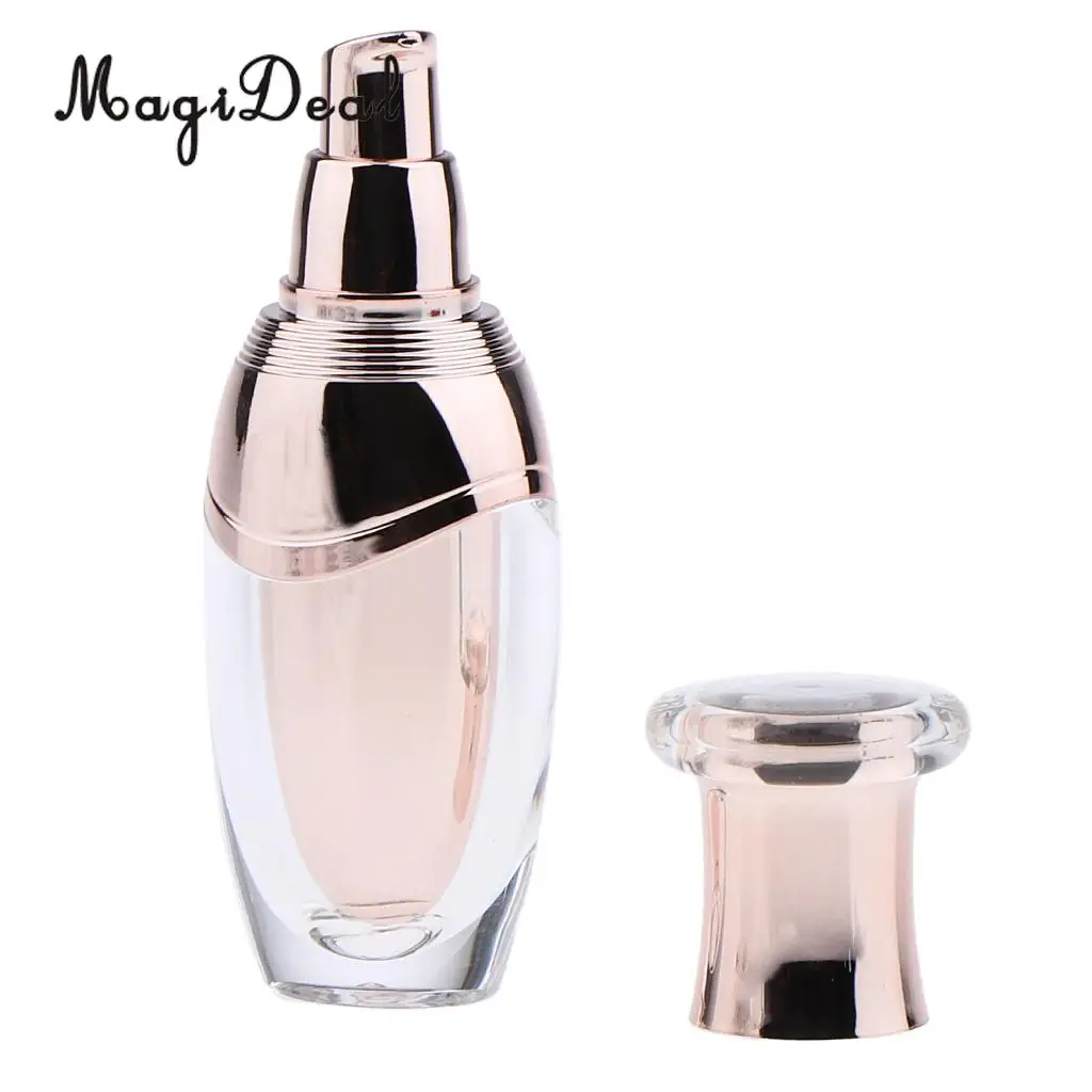 15ml Kesoto акриловые пустые бутылки с насосом для макияжа лосьон сыворотка косметический многоразовый контейнер - Цвет: 15ml