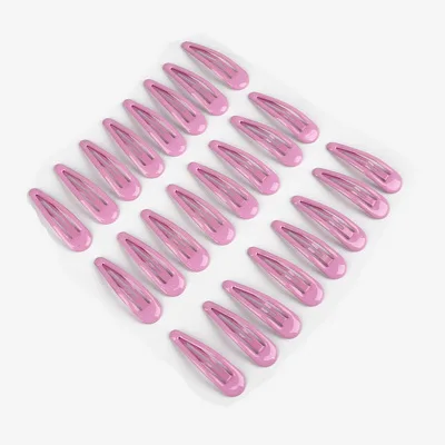 LT.Purple 24 шт./пакет для маленьких детей девушка заколки малышей печати заколки Симпатичные мини для маленьких детей головные уборы цветок аксессуары для волос - Цвет: LT.Purple