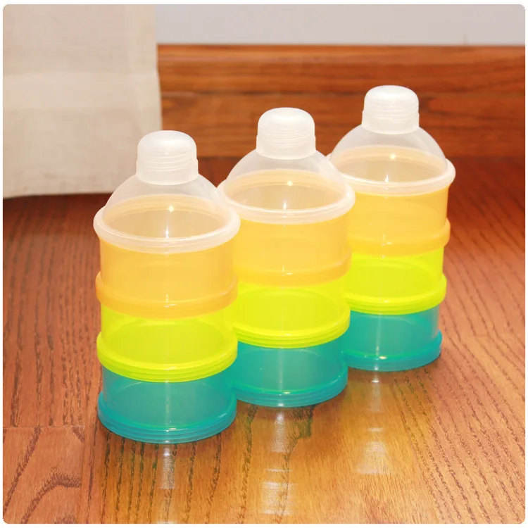 Удобный контейнер для детского питания чашки сухое молоко ящик хранения 3 Слои