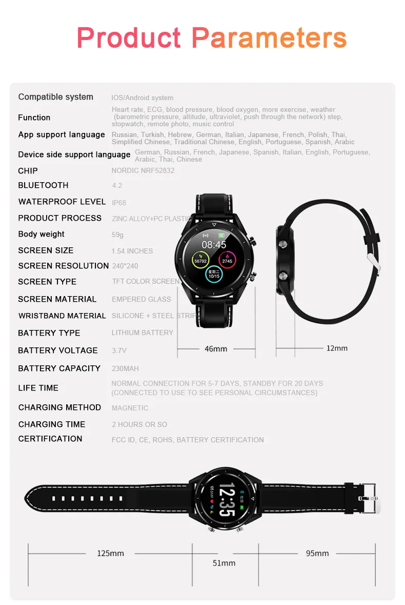 KSR901 спортивные Смарт часы Bluetooth Android/IOS телефоны 4G водонепроницаемый gps сенсорный экран Спорт Здоровье