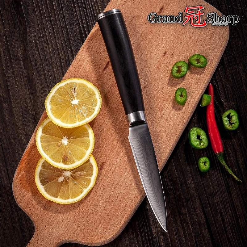 Набор кухонных ножей 2 шт. набор Santoku Paring vg10 японские ножи шеф повара из дамасской