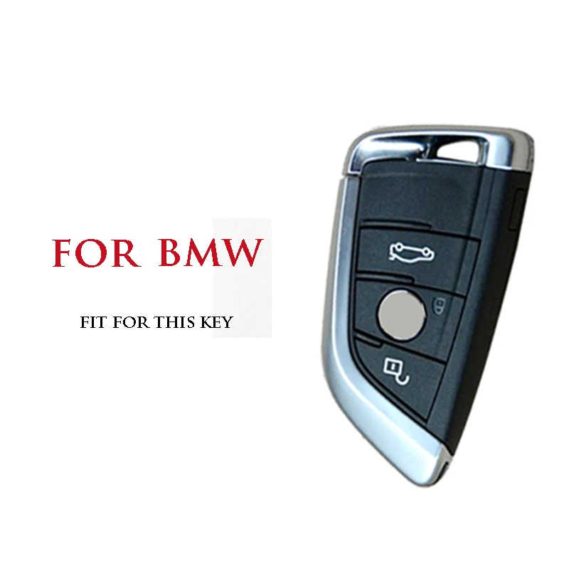 Натуральная кожа чехол для автомобильных ключей с металлическим keyhchain BMW X1 X5 X6 F15