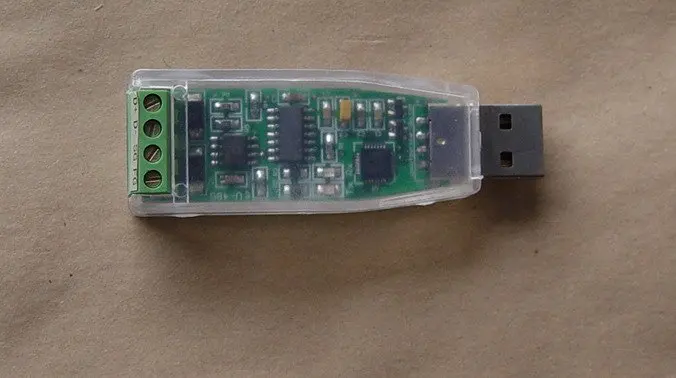 U 485: преобразователь Mini USB в RS485 только размер вспышки это терминал скорость