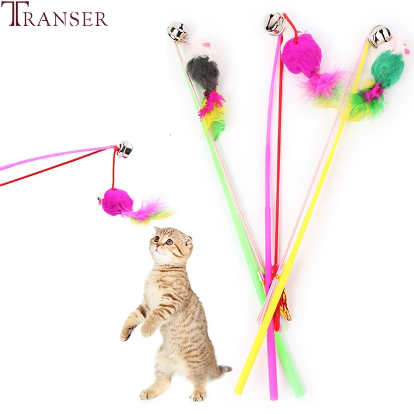 Transer товары для домашних животных игрушка кошек удочка рыбалки подвесная мышь