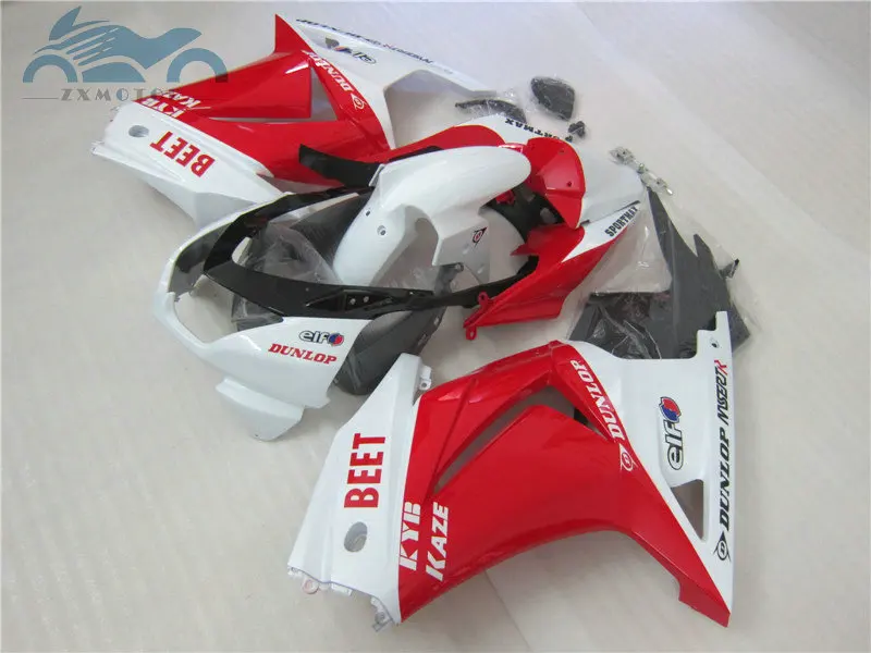 Комплект обтекателей для Kawasaki Ninja 250r Обтекатели 2008 2009 2010- 2014 EX250 Красный Белый