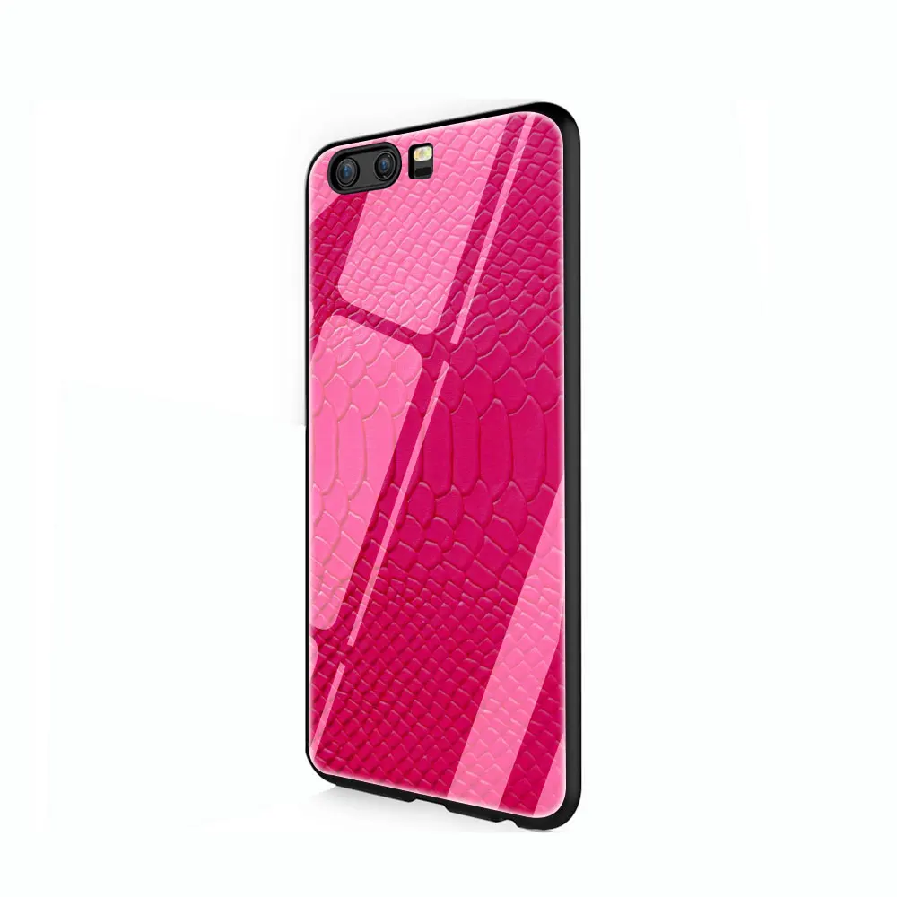 Покрытие из закаленного стекла змеиной кожи чехол для Huawei P10 P20 P30 mate 20 Honor 9 10 Lite Pro 7A 8X P Smart - Цвет: G10