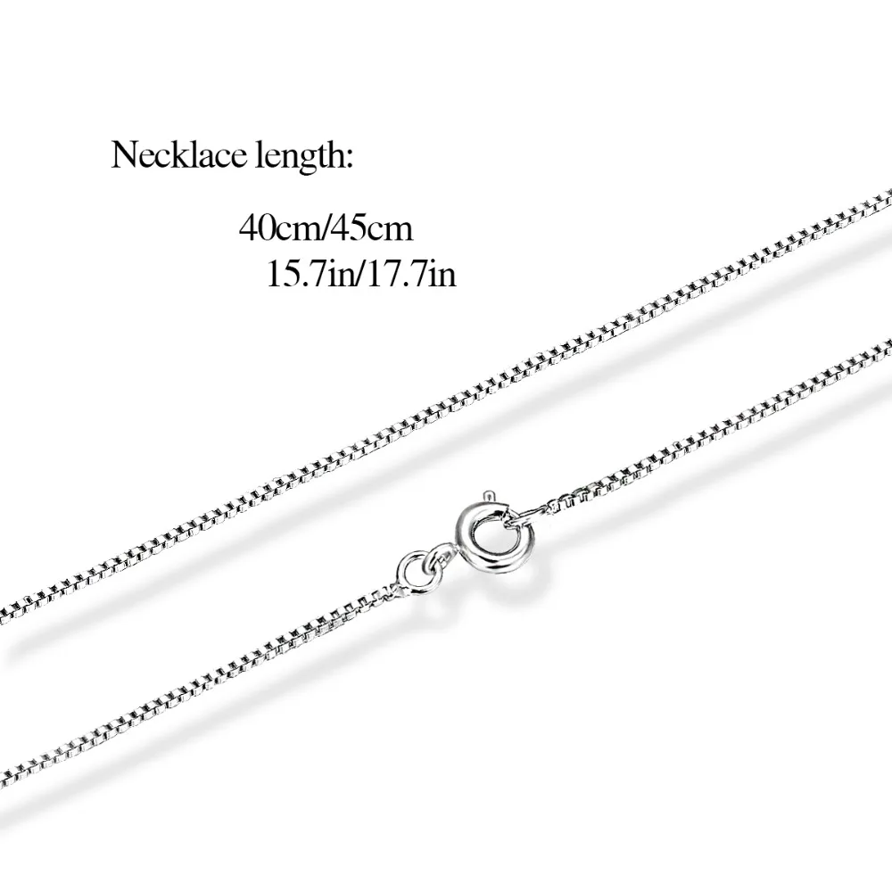 5 Длина белого золота Цвет цепи коробки Цепочки и ожерелья Для женщин дети