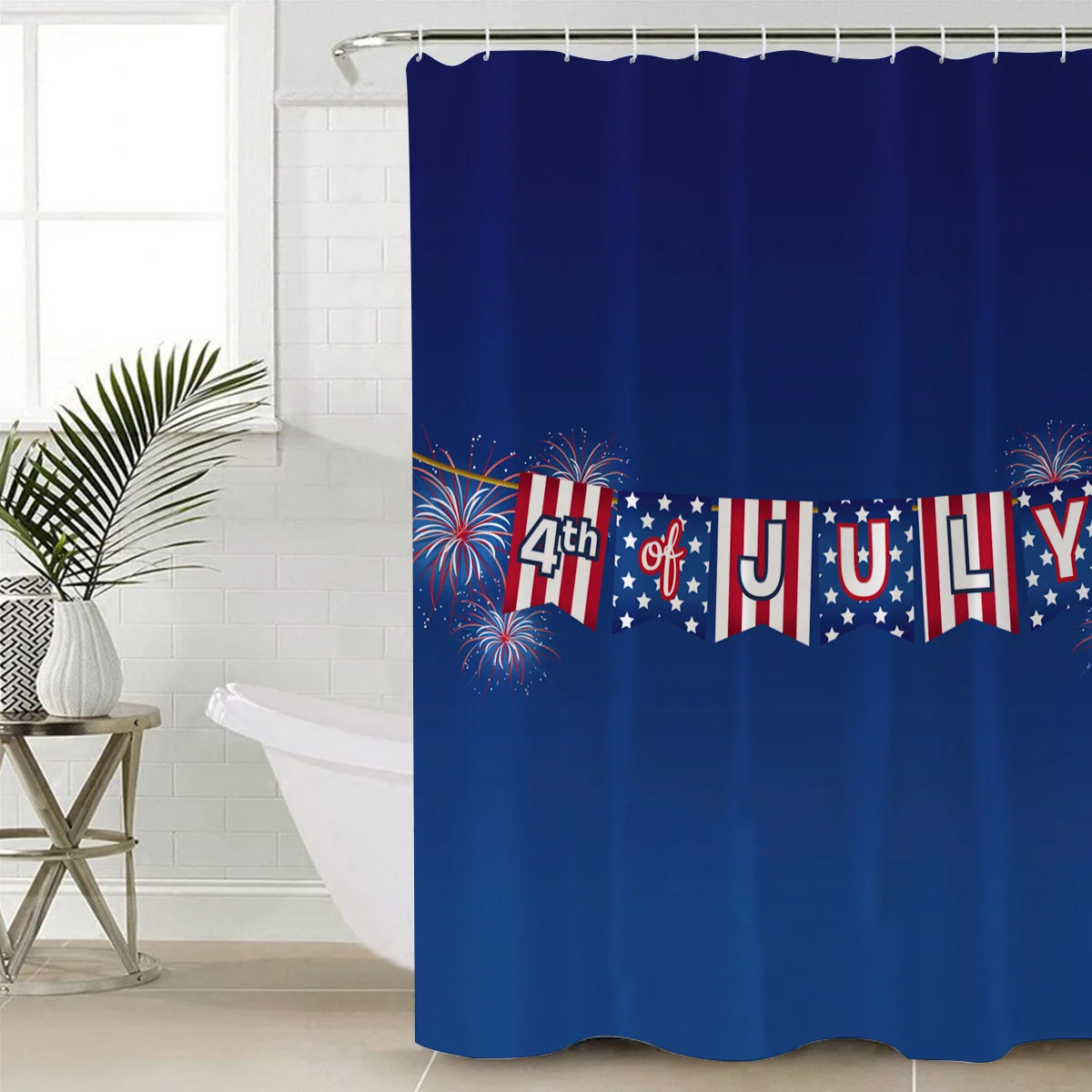 SHOWHOME Shower Curtain Independence Day 4 July Bathroom Decor | Дом и сад